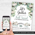 sophisticated and elegant white pumpkin and gourd theme fall festival or event flyers